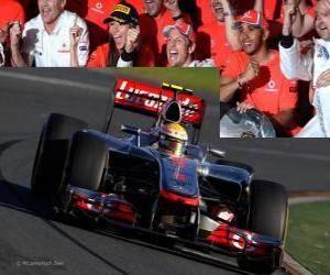 пазл Льюис Хэмилтон - McLaren - Мельбурн, Гранд приз Австралии (2012 год) (3-я позиция)
